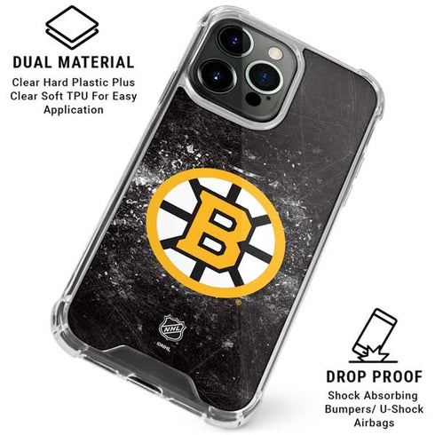 NHL Boston Bruins Iced iPhone 15 Pro Clear Case